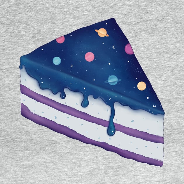 Cosmic Galaxy Cake by Adaillustrations